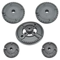 Kit Base Queimador Bacia Difusor Fogão Cooktop Fischer Infinity Mesa Inox 23678 Platinium 19784