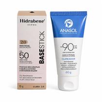 Kit Base Stick Hidrabene Clara + Anasol FPS 90 clareador
