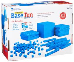 Kit Base Ten Starter Set Learning Resources - 141 Peças (6+)