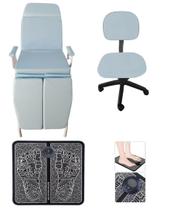 Kit Básico Cadeira Mecânica Mocho à Gás e Massageador