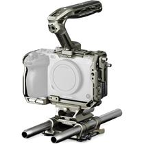 Kit Básico de Jaula para Câmera Tilta FX3 FX30 V2 Cinza Titânio