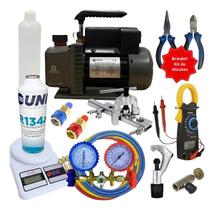 Kit Básico P Refrigeração E Ar Condicionado Bomba De Vácuo Preto