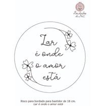 Kit básico para bordado iniciante com risco para bordar