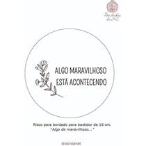 Kit básico para bordado iniciante com risco para bordar