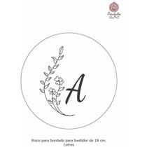 Kit básico para bordado iniciante com risco para bordar