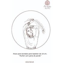 Kit básico para bordado iniciante com risco para bordar