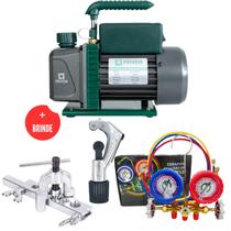 Kit Básico Para Refrigeração e Ar Condicionado com Bomba De Vácuo Manifold R22,R32,R404 e R410