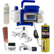 Kit Básico Refrigeração Bomba De Vácuo, Maçarico E Mapp