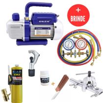 Kit Básico Refrigeração Bomba De Vácuo, Manifold e Maçarico Com Brinde Kit Básico Refrigeração Bomba De Vácuo, Manifold e Maçarico Com Brinde