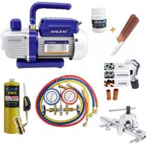 Kit Básico Refrigeração Bomba De Vácuo, Manifold e Maçarico