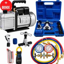 Kit Básico Refrigeração Bomba De Vácuo Manifold Flangeador