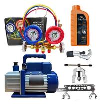 Kit Básico Refrigeração E Ar Condicionado R32 Bomba De Vacuo