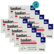 Kit Basken Plus 40 Konig Cães Grandes 4 Comp 10 unid