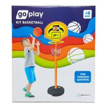 Kit Basketball Go Play c/ Pedestal Ajustável - Multikids