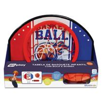 Kit Basketball Go Play c/ Tabela, Bola e Bomba - Multikids