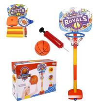 Kit Basquete Infantil com Base Bola e Inflador WellKids