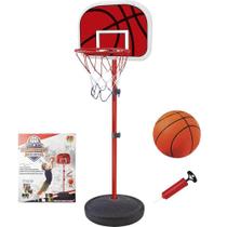 Kit Basquete Radical Com Bola Altura Ajustável Presente Brinquedo Criança Esporte 5092