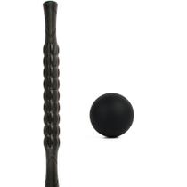 Kit Bastão de Massagem Miofascial com Bola Lacrosse Yangfit