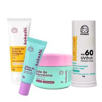 Kit Bastão Facial FPS60 Renovadores Gota de Colágeno Kokeshi Kit Bastão Facial FPS60 Renovadores Gota de Colágeno Kokeshi