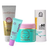 Kit Bastão Facial FPS60 Renovadores Gota de Colágeno Kokeshi Kit Bastão Facial FPS60 Renovadores Gota de Colágeno Kokeshi