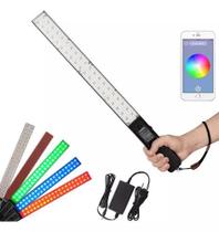 Kit Bastão Led Yongnuo Yn360 Rgb Video Light Wand Com Fonte