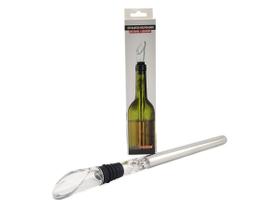 Kit Bastão Resfriador em Aço Inoxidável de Vinho Com Dosador Aerador Gelo Luxo Casa Bar Kit Bastão Resfriador em Aço Inoxidável de Vinho Com Dosador Aerador Gelo Luxo Casa Bar