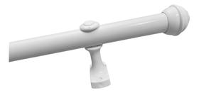 Kit Bastão Varão para cortina Ferro C/ Suportes E Ponteiras1,50 M 19 Mm Kit Bastão Varão para cortina Ferro C/ Suportes E Ponteiras1,50 M 19 Mm