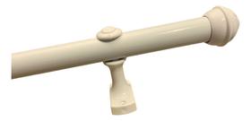 Kit Bastão Varão para cortina Ferro C/ Suportes E Ponteiras1,60m 19 Mm Kit Bastão Varão para cortina Ferro C/ Suportes E Ponteiras1,60m 19 Mm