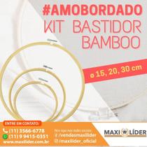 Kit Bastidor Bamboo - 15cm, 20cm, 30cm - Lanmax