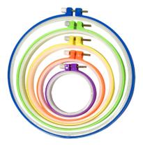 Kit Bastidor Plastico Tarracha Bordado Manual Ponto Russo