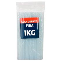 Kit Bastões De Cola Quente Fina Com 86 Unidades 1Kg Profissional Kit Bastões De Cola Quente Fina Com 86 Unidades 1Kg Profissional