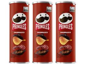 Kit Batata Pringles Churrasco 109g 3 Unidades