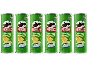 Kit Batata Pringles Creme e Cebola 109g 6 Unidades Kit Batata Pringles Creme e Cebola 109g 6 Unidades