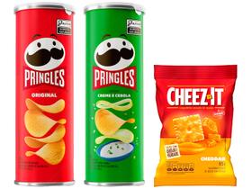 Kit Batata Pringles Original 104g + Creme e Cebola Kit Batata Pringles Original 104g + Creme e Cebola