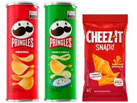 Kit Batata Pringles Original 104g + Creme e Cebola