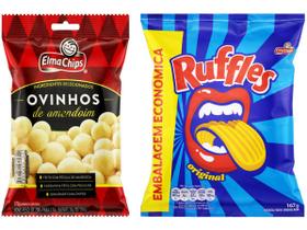 Kit Batata Ruffles 167g + Amendoim Ovinhos Elma - Chips 170g