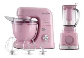 Kit Batedeira Planetária+liquidificador Britânia Rosa 127v Kit Batedeira Planetária+liquidificador Britânia Rosa 127v