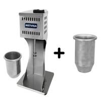 Kit Batedor Milk Shake industrial Metvisa 500W com copo Extra