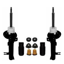 Kit Batente + 02 Amortecedor Dianteiro Ford Fiesta Sedan 2003 A 2014 Nakata