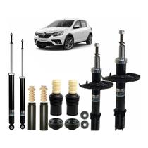 Kit Batente+4 Amortecedor Dianteiro+Traseiro Renault Logan 1.0 2014 A 2020 Nakata