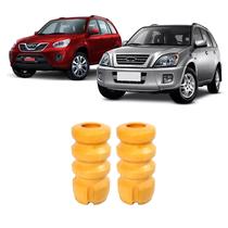 Kit Batente Amarelo Mola Traseira Chery Tiggo 2013 2014 15