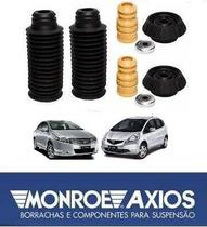 Kit Batente Amortecedor Dianteiro New Fit/ City 2009 a 2014 Par Axios