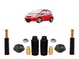 Kit Batente Amortecedor Dianteiro Traseiro Honda Fit 03 À 08