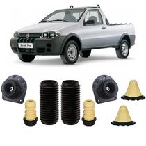 Kit Batente Coifa Dianteiro Traseiro Fiat Strada 1998 A 2019