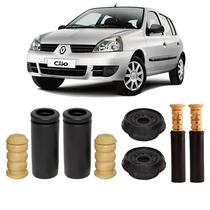 Kit Batente Dianteiro Traseiro Renault Clio 2010 2011 2012