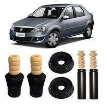 Kit Batente Dianteiro Traseiro Renault Logan 2008 2009 2010