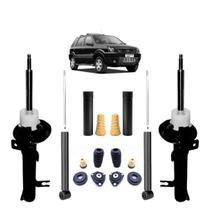 Kit Batentes, Coifa, Rolamentos E Coxim + 4 Amortecedores Dianteiro E Traseiro Ecosport 4x2 Nakata