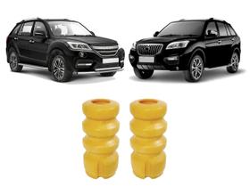 Kit Batentes Suspensão Traseira Lifan X60 2013 2014 2015 16 Kit Batentes Suspensão Traseira Lifan X60 2013 2014 2015 16