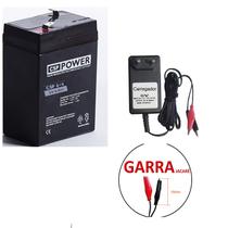 Kit Bateria 6v 4,5ah +FONTE Carregador 6v 800mah - Moto Eletrico e Brinquedos Kit Bateria 6v 4,5ah +FONTE Carregador 6v 800mah - Moto Eletrico e Brinquedos