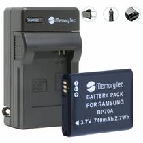 Kit Bateria BP70A MemoryTec + Carregador Compatível com Samsung